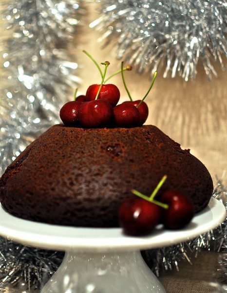 Chocolate cherry pudding
