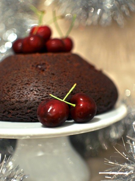 Chocolate cherry pudding