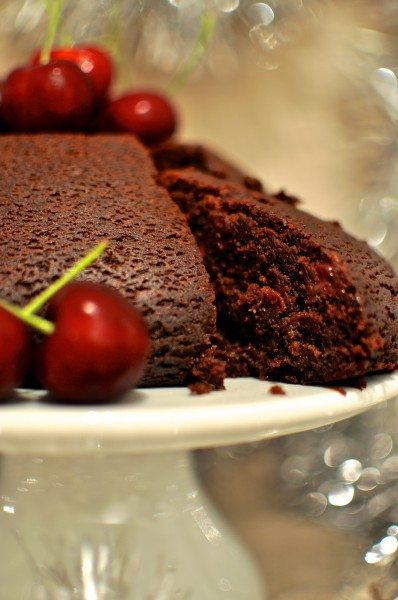 Chocolate cherry pudding