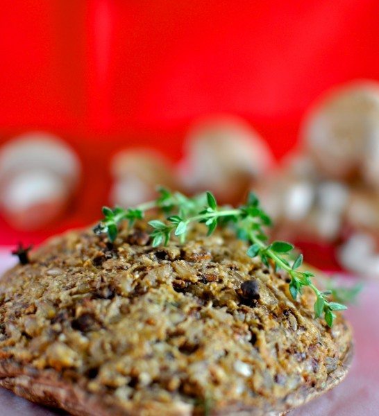 Christmas stuffed mushrooms