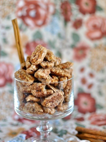 Cinnamon sugar coated pecans