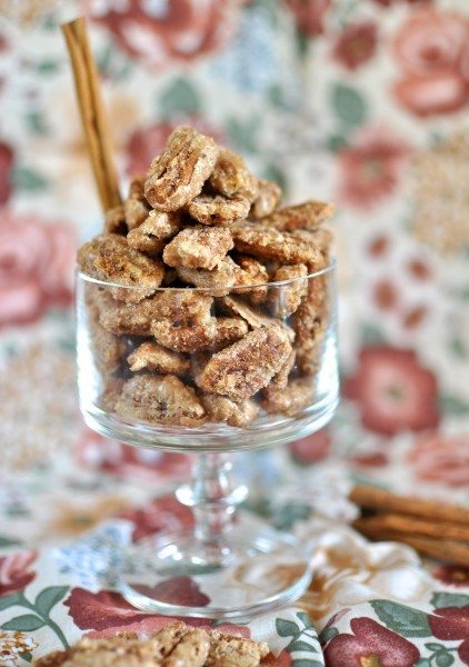 Cinnamon sugar coated pecans