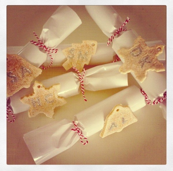 Homemade Christmas crackers