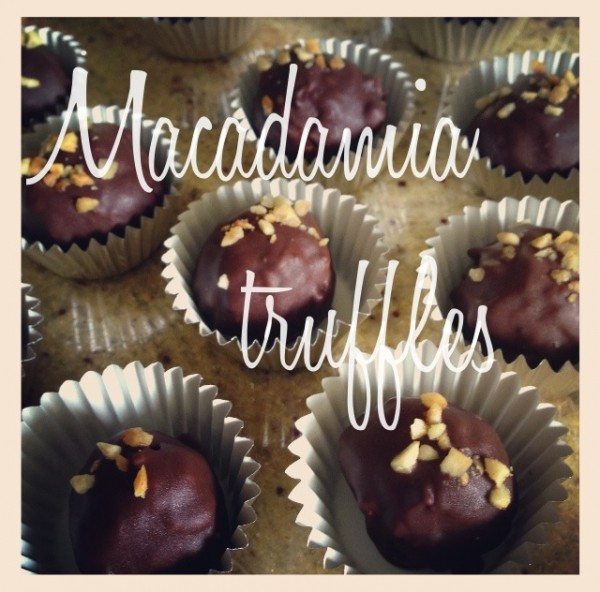 Macadamia truffles 