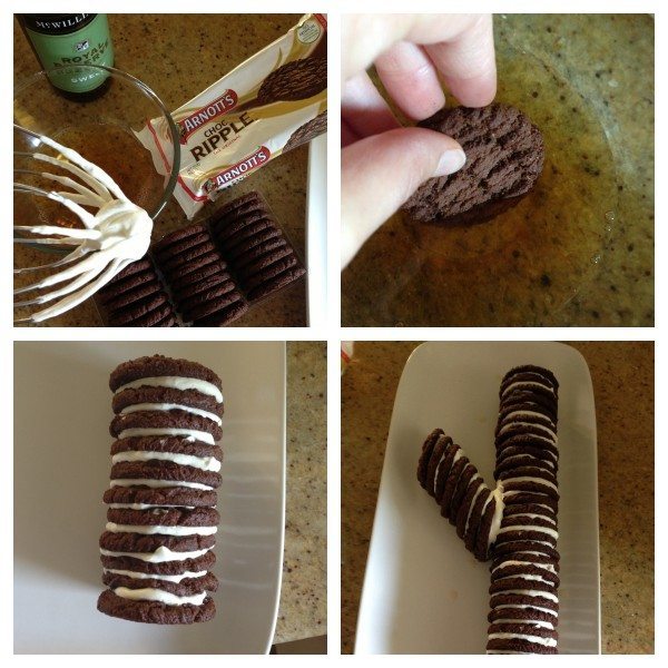 Chocolate ripple log