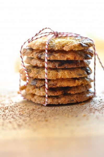 Chocolate chip and lime biscuits
