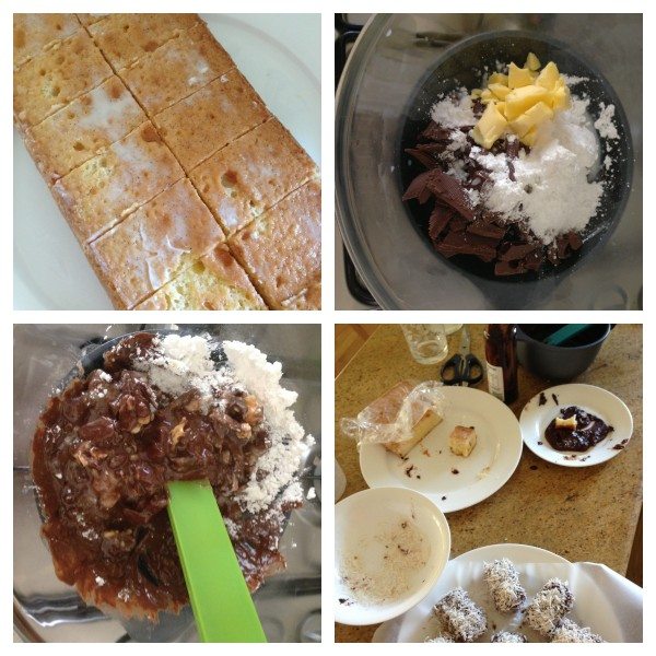 Making them into lamingtons