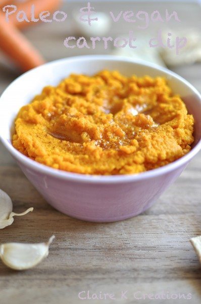 Paleo and vegan carrot dip