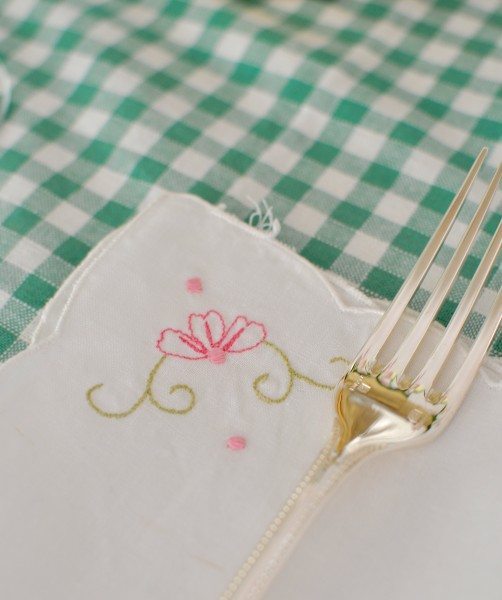 Wedding gifts line the table