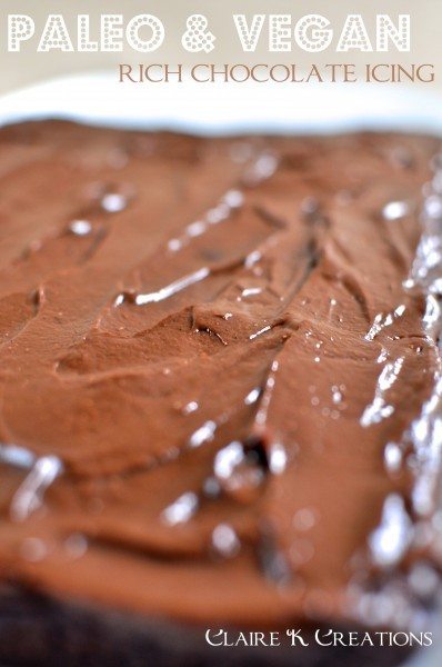 Paleo rich chocolate icing