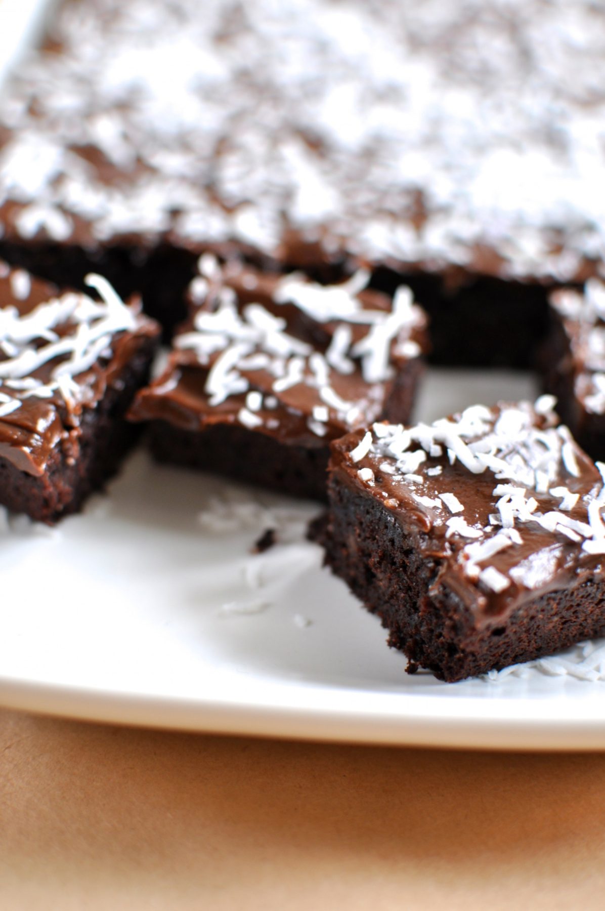 Paleo chocolate coconut slice