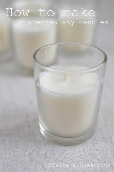 How to make scented soy candles