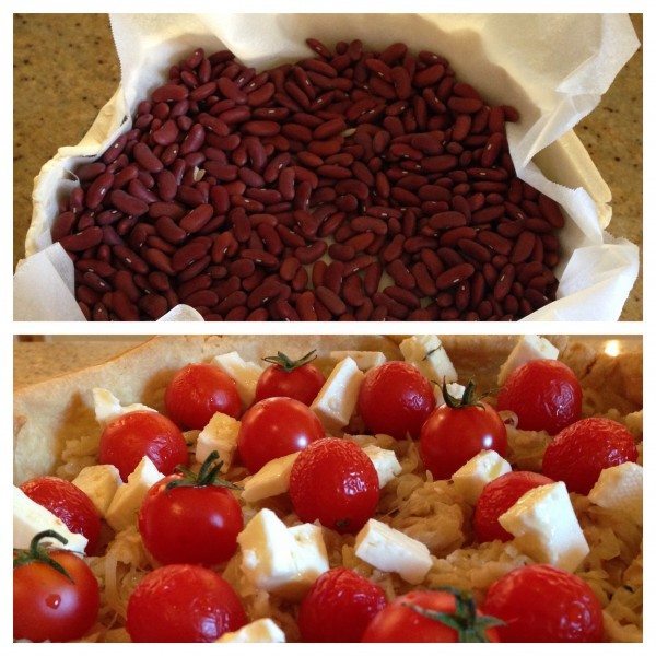 Assembling the tart