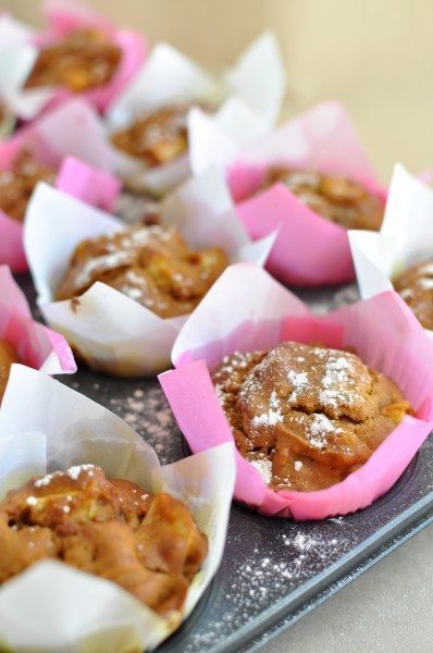 pumpkin apple muffins - like pumpkin scones but in muffin form