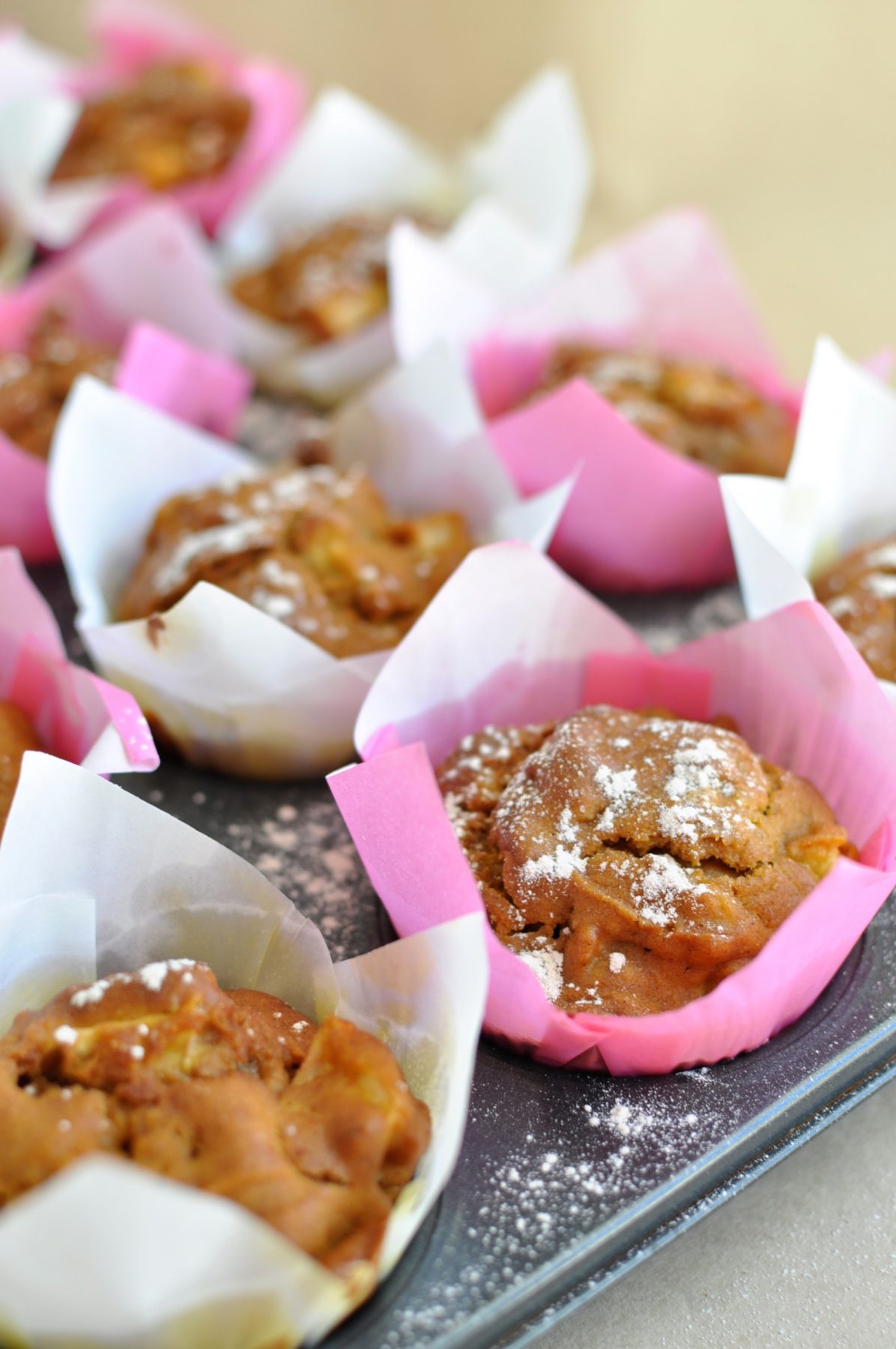 pumpkin apple muffins - like pumpkin scones but in muffin form