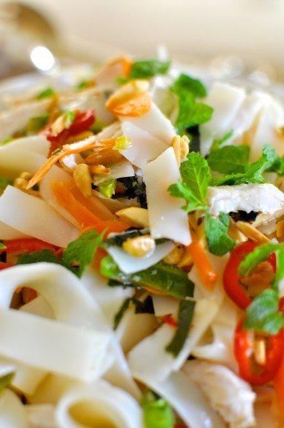 Thai chicken noodle salad
