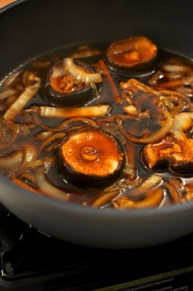 Add the veges and some meat