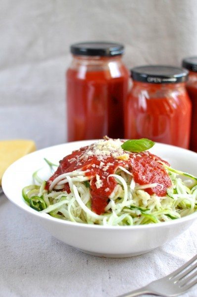 Homemade tomato pasta sauce