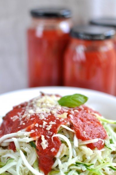 Homemade tomato pasta sauce