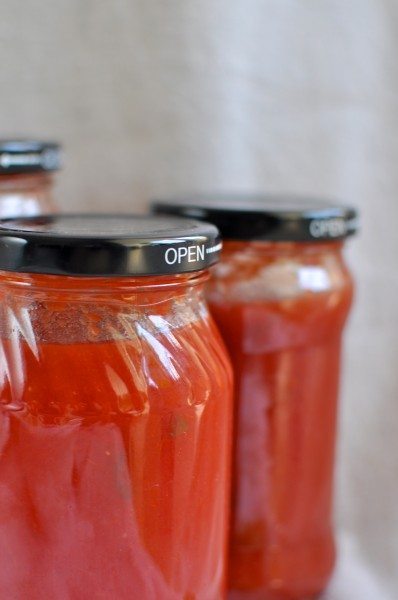Homemade tomato pasta sauce