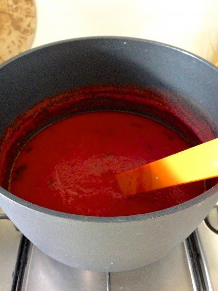 Homemade tomato pasta sauce