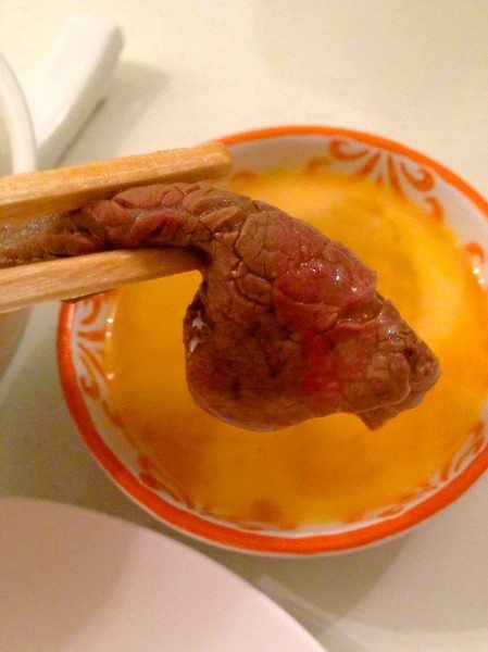 Dip the meat in beaten egg