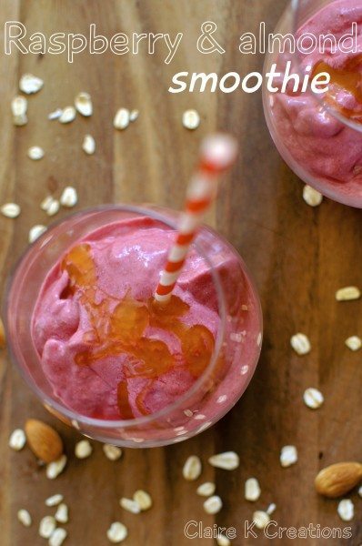 Raspberry and almond smoothie