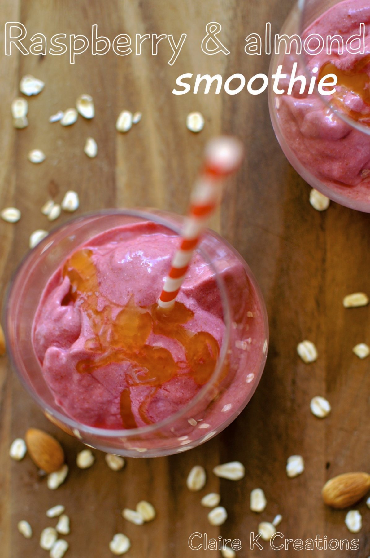 Raspberry and almond smoothie