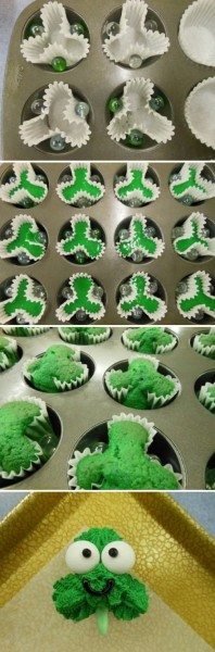 Shamrock cupcakes