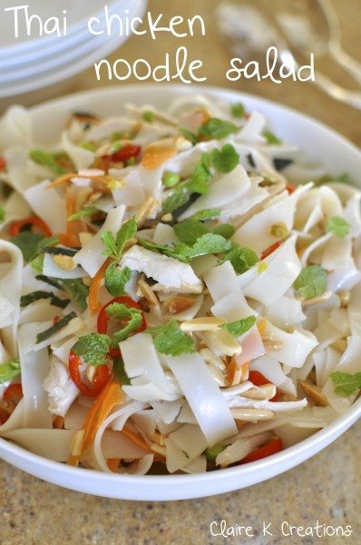 Thai chicken noodle salad