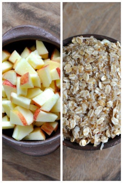 Apples plus crumble