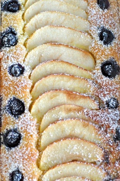Apple and blueberry frangipane tart - via Claire K Creations www.clairekcreations.com