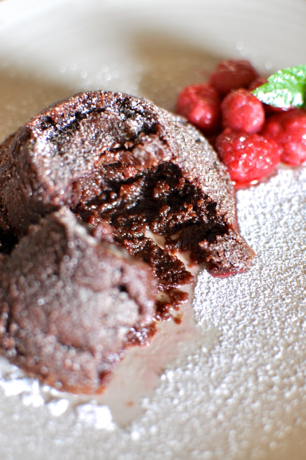 Gluten-free chocolate fondant