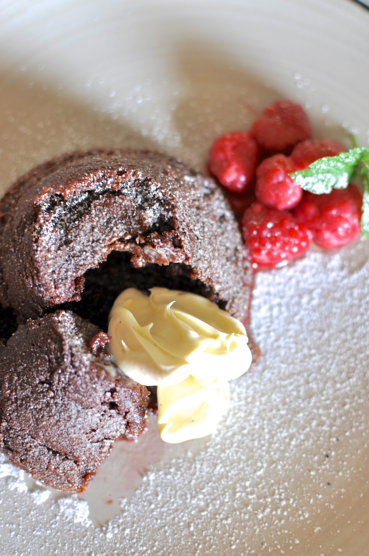 Gluten-free chocolate fondant