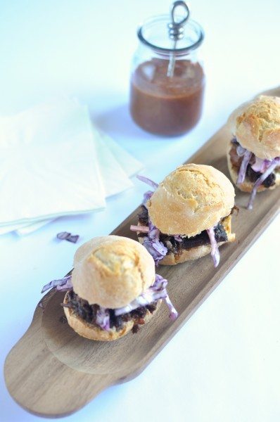 Shredded beef sliders