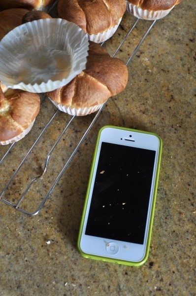 My phone ate a bun