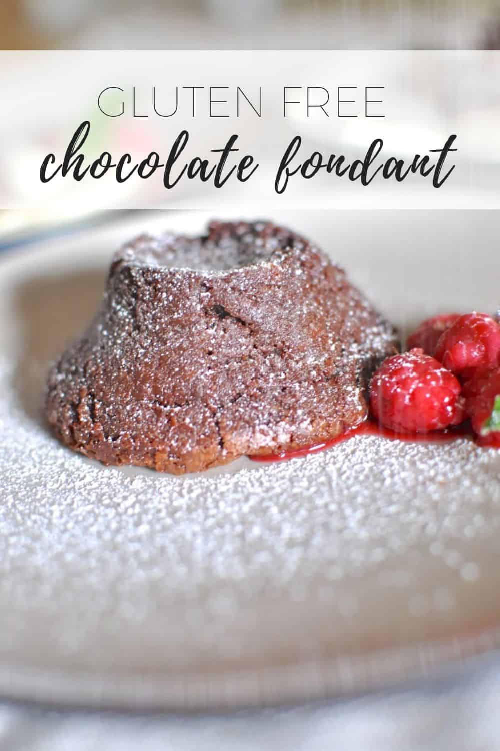 Gluten free chocolate fondant pudding (flourless)