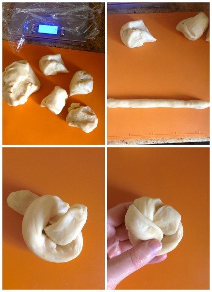 Shaping the buns