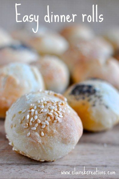 Easy dinner rolls via Claire K Creations - www.clairekcreations.com