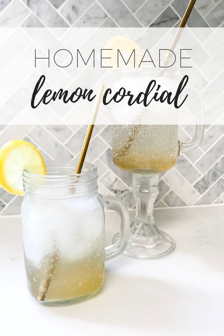Easy homemade lemon cordial recipe