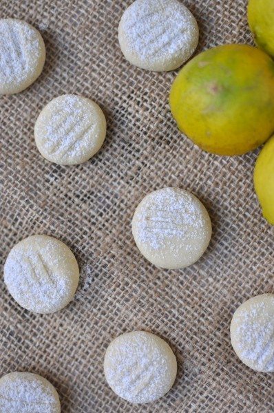 Lemon ginger shortbread