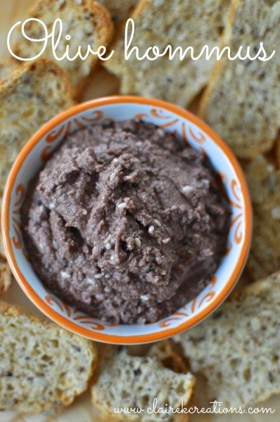 Olive hommus via www.clairekcreations.com