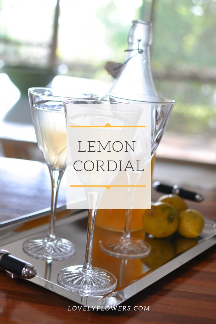 lemon cordial homemade recipe via www.clairekcreations.com