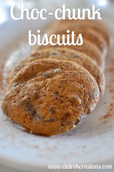 Chocolate chunk biscuits - cookie time cookies
