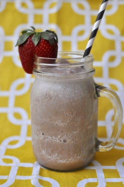 Healthy chocolate thickshake