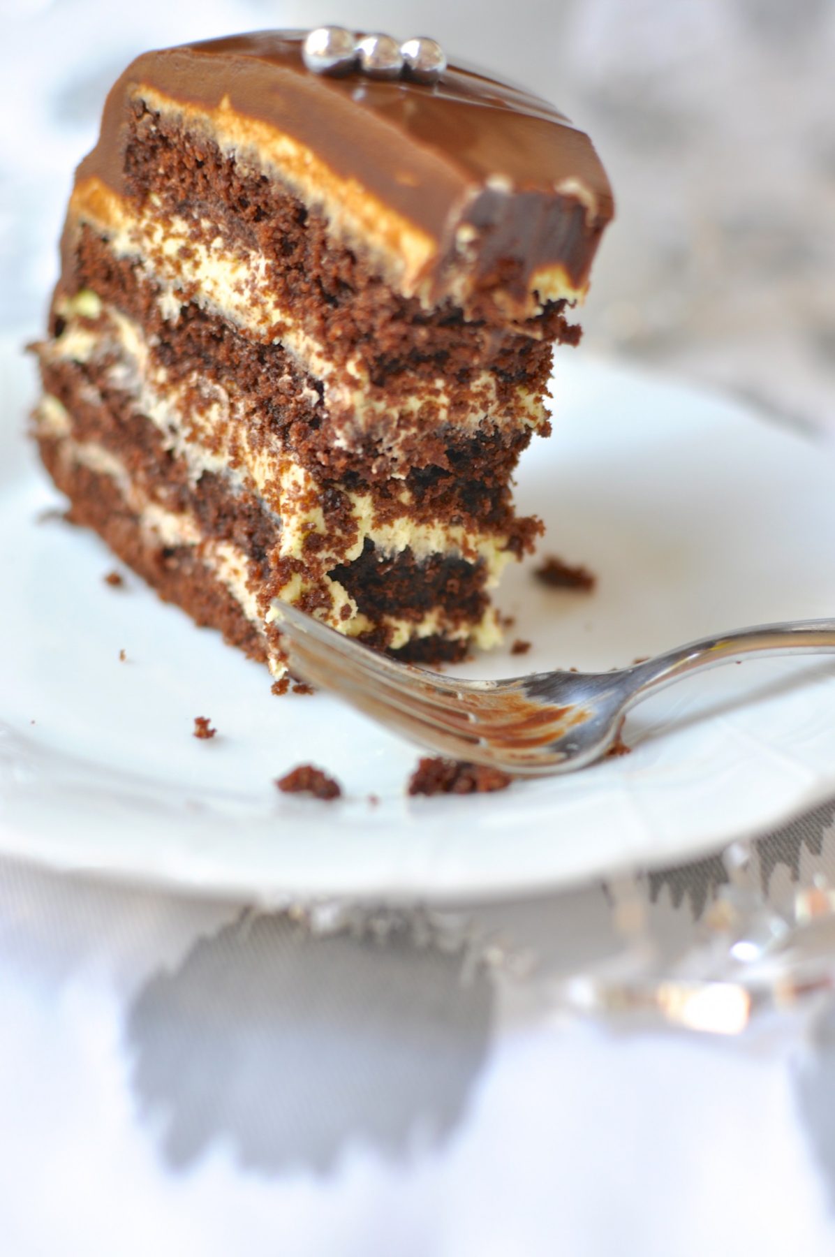 Choc peppermint mud cake