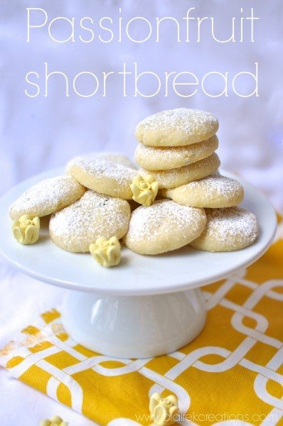 Passionfruit shortbread
