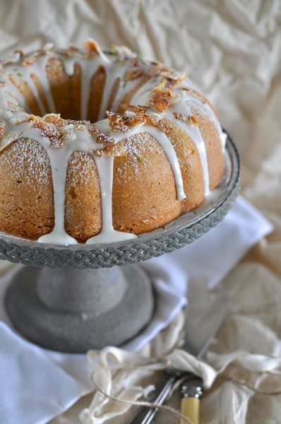Coconut and lime bundt cake via Claire K Creations www.clairekcreations.com