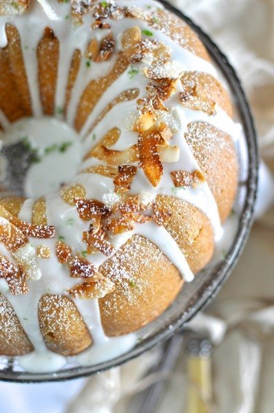 Coconut and lime bundt cake via Claire K Creations www.clairekcreations.com