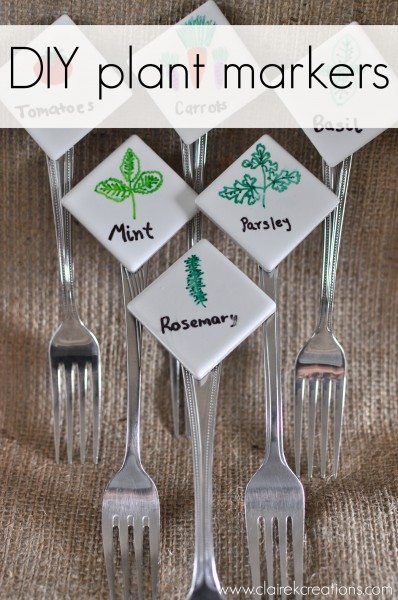 DIY plant markers
